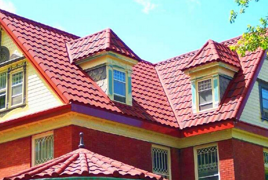 博天彩石金屬瓦屋面運用